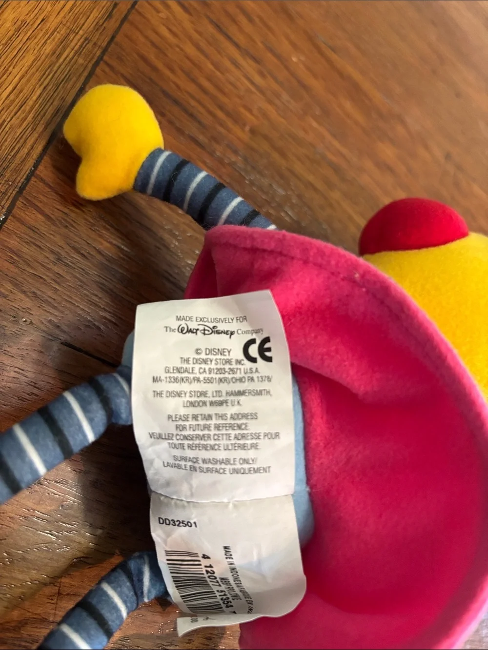 Disney Store Vintage Zowie Rolie  Polie Olie Plush Character doll